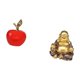 thumbnail image 5 of Estatua,Escultura de fruta artificial,estatua y artesanía,Estatua de Buda,Figuras de estatuas de Buda Bodhisattva de meditación,Figuras de esculturas budistas,decoración para templos y hogares, 5 of 8
