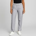 thumbnail image 2 of Mlqidk Med Couture Scrubs Women Soft Elastic Waist Jogger Scrubs Pants Straight Leg Lightweight Stretch Cargo Pant with Pockets Gray 2XL, 2 of 5