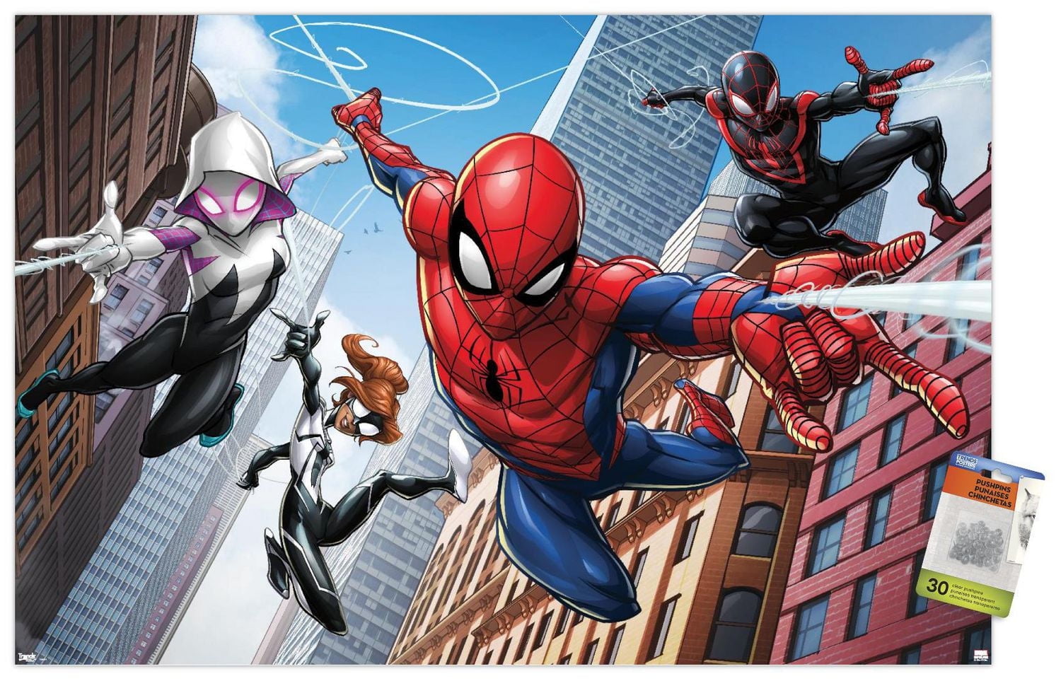 Marvel Comics - Spider-Man - Web Heroes Wall Poster, 22.375" x 34"