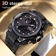 thumbnail image 3 of Luminous Wristwatch, Multifunction Black Blue Waterproof Watch 3D Dial  for Evening, 3 of 8