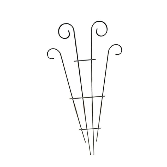 Enrejado para plantas trepadoras, enrejado para jardín, estacas decorativas para plantas a prueba de óxido. negro