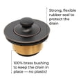 thumbnail image 2 of Lift And Turn Bathtub Tub Drain Assembly Conversion Kit Trim Waste And Single, 2 of 6