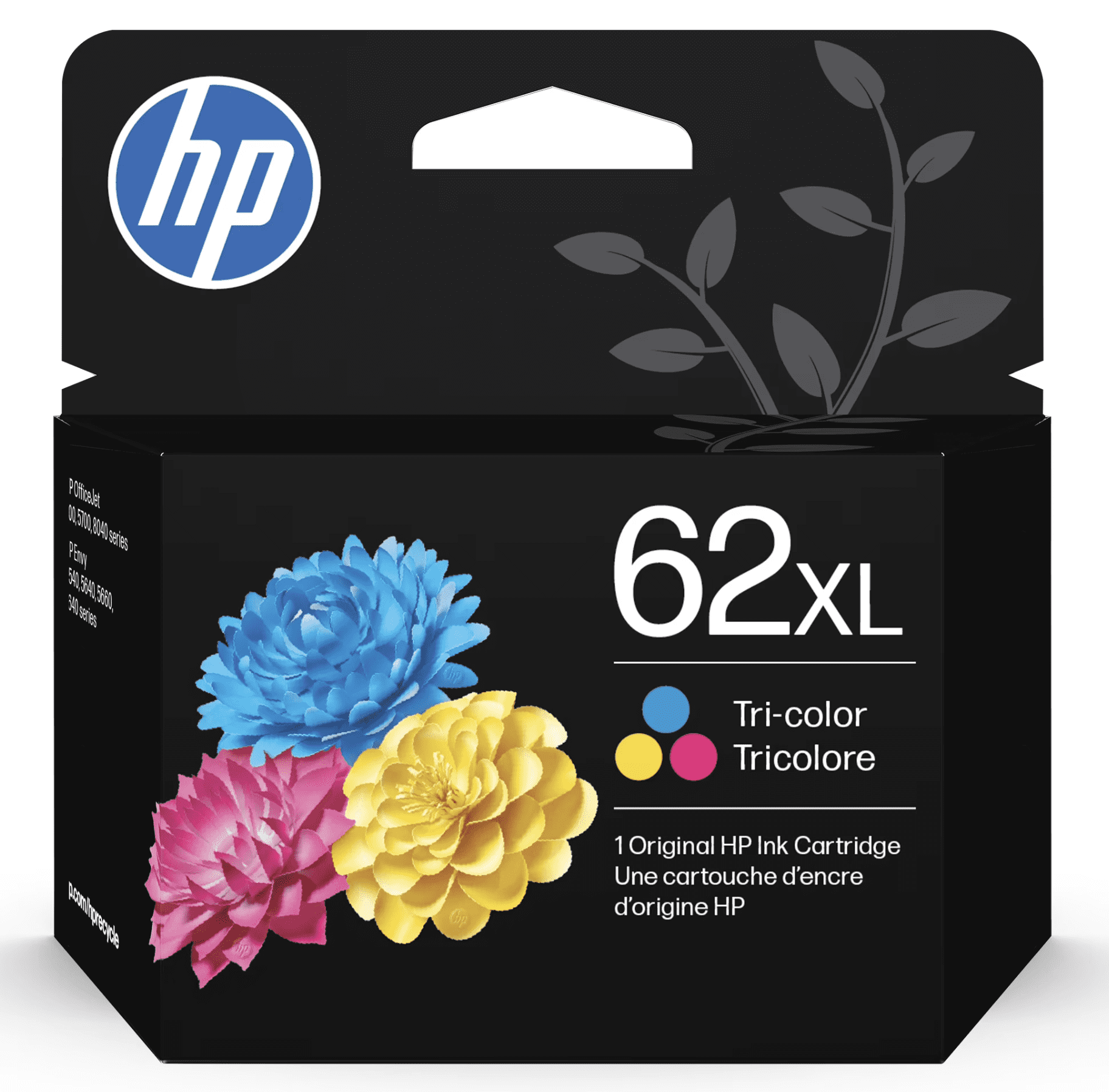 HP 62XL Black High-yield Ink Cartridge for Envy and OfficeJet