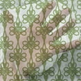 thumbnail image 3 of Irish Tulle Curtains with Rod Pocket, Entangled Clover Leaves Twigs Celtic Pattern Botanical Filigree Inspired Retro Tile, Sheer Drape for Wedding Party 2 Panels, 7 Sizes, Cream Green, by Ambesonne, 3 of 3