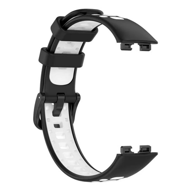 Correa de Silicona Sport Transpirable, Bicolor, Compatible con Huawei Band 10 9 y 8