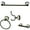 Oil Rubbed Bronze, variant on Kingston Brass Victorian Polished Brass 4-Piece Bathroom Hardware Set