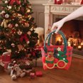 thumbnail image 6 of Christmas Weave Basket, Christmas Storage Basket and Organizer, Christmas Scarf Reindeer Vegetable Basket, for Storing Miscellaneous Items, Cosmetics, 7.87x5.5x4.3 inch, 6 of 7