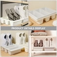 thumbnail image 4 of Raindrops 2Pcs Sneakers Shelves White PP Space-saving for Desktop Organization, 4 of 7