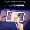 thumbnail image 4 of Car Sun Visor Mirror with LED Light, Lightweight Clip-on Travel Sunshade Mirror - White, 4 of 5
