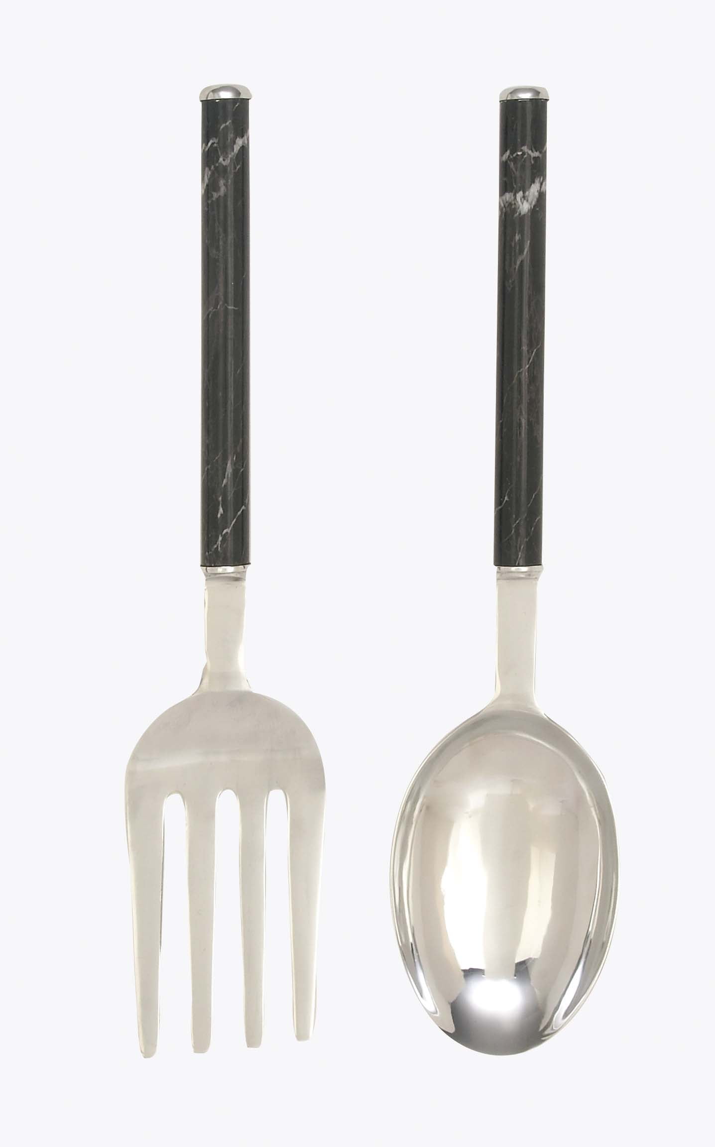Decmode Eclectic Spoon And Fork 35 X 8 Inch Aluminum And