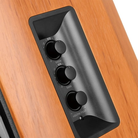 Edifier - R1380T Active Bookshelf Speakers, Computer Speakers – Dual RCA inputs - 2.0 Studio Monitor Speaker - Brown