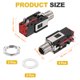 thumbnail image 2 of Uxcell 2pcs 1/4" 6.35mm Jack Estéreo, 50V 3 Pines Hembra PCB, Conectores de Audio para Auriculares y Altavoces, 2 of 6