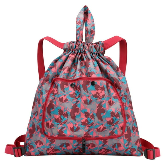 CasaChic Foldable Large Capacity Travel Backpack, Light Nylon Cloth with Drawstring Pocket - Multifunctional for Travel, Gym & Shopping