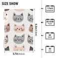 thumbnail image 2 of FORMRS 1-Subject Spiral Notebook 8" x 5" College Ruled 60 Refillable Sheet A5 Hard Cover, Gray Cat Pattern, 2 of 7