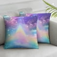 thumbnail image 3 of BANET Throw Pillow Covers for Kids Girls Teens Women Pastel Pillow Covers Golden Stars Cushion Covers Set of 2,Watercolor Art Decorative Square 18x18in, 3 of 7