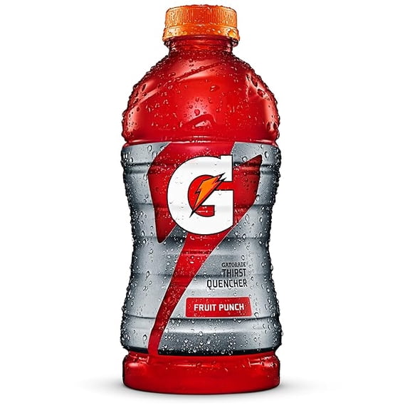 2 x Gatorade Fruit Punch Thirst Quencher, 28 Fl Oz Bottle