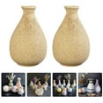 thumbnail image 2 of Handmade Khaki Vases for Decoration Unique Creative Shape Add Artistic Flavor to Home 2Pcs, 2 of 8