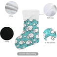 thumbnail image 3 of Coolnut 17.7 Inch Christmas Stockings, 1 PCS Cute Funny Sheep Presonalized Large Stocking Sock for Family Holiday Xmas Party Decorations, 3 of 7