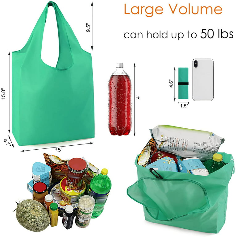Reusable Grocery Bags Foldable Machine Washable Reusable Shopping
