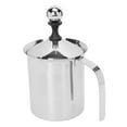 thumbnail image 2 of Stainless Steel Milk Frother,Manual Milk Frother 304 Manual Milk Creamer Milk Frother Best in its Class, 2 of 7
