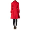 thumbnail image 3 of De La Creme - Womens Spring Belted Trench Rain Coat Red Size 20, 3 of 6