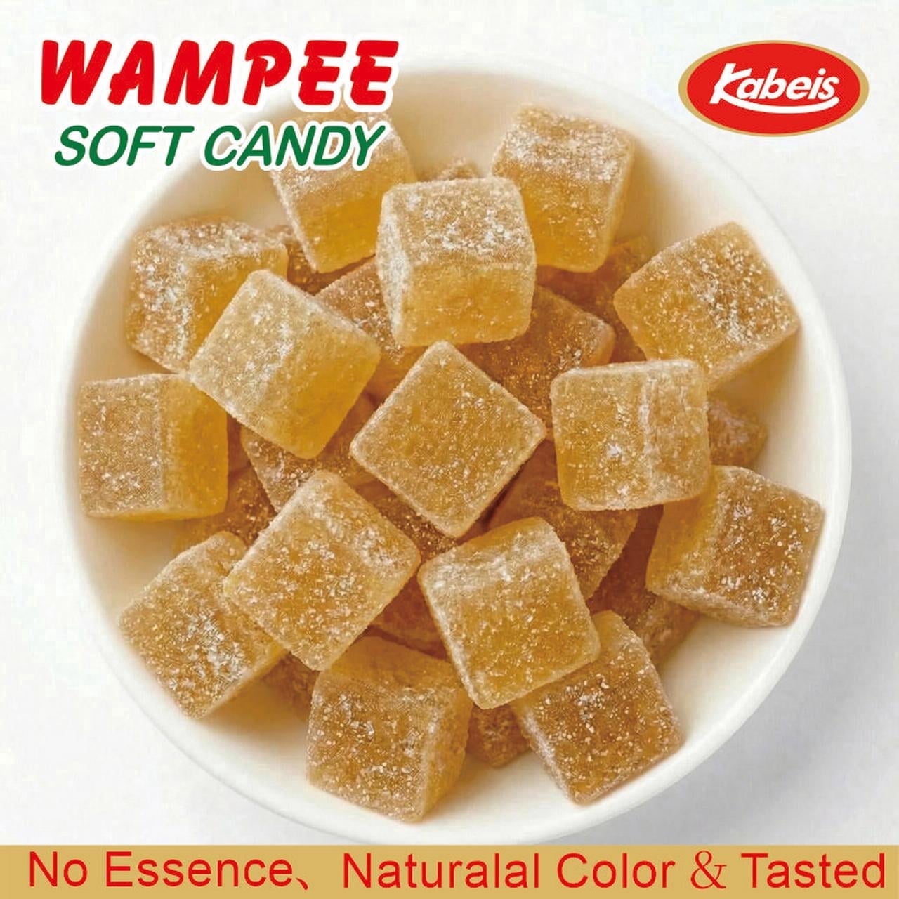Kabeis Wampee Flavored Chews Chewy Gummy Candy 1.76oz per bag,3 Bags