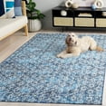 thumbnail image 5 of SAFAVIEH Arizona Jessica Distressed Machine Washable Area Rug, Blue/Grey, 4' x 6', 5 of 13