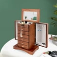 thumbnail image 3 of Large Wooden Jewelry Box Cabinet Storage Beauty 7 Drawers Case Christmas Gifts, 3 of 12
