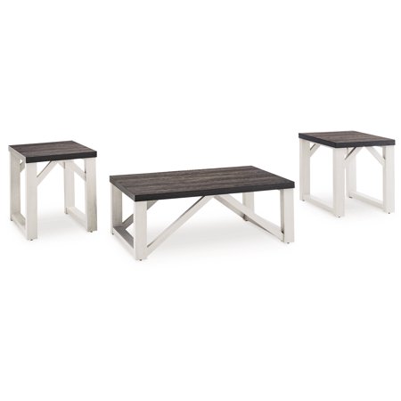 Signature Design by Ashley Dorrinson 3-Piece Occasional Table Set Antique White