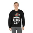 thumbnail image 5 of Graphic Designer Elf Unisex Sweatshirt, S-2XL Christmas Holidays Xmas Elves, 5 of 9