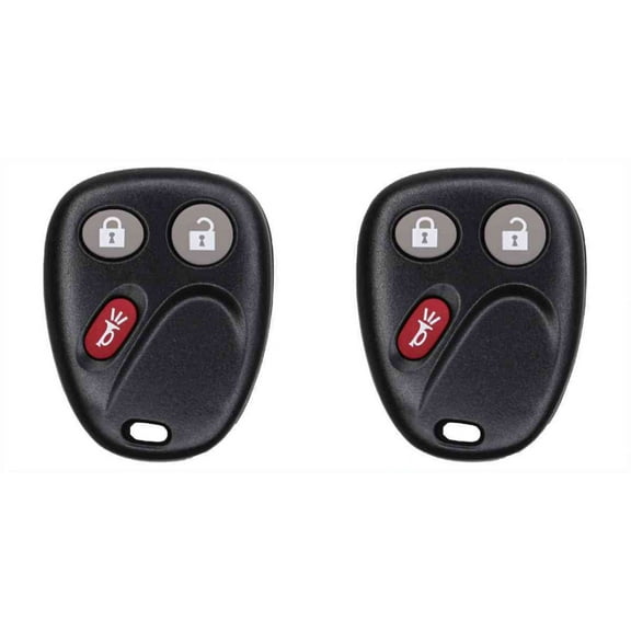 Eye4Techs Car Key Fob Keyless Entry Remote for GMC Yukon 2003-2006 FCC LHJ011 Part Number 21997127 15132197 15132198 10377295 22730827 15186203 2 Pack