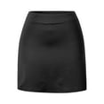 thumbnail image 4 of oqasdz Skirts for Women High Waist Solid Color Tennis Workout Lightweight Stretchy Comfort Sports Running Skirt with Pockets Training Skirt, 4 of 6