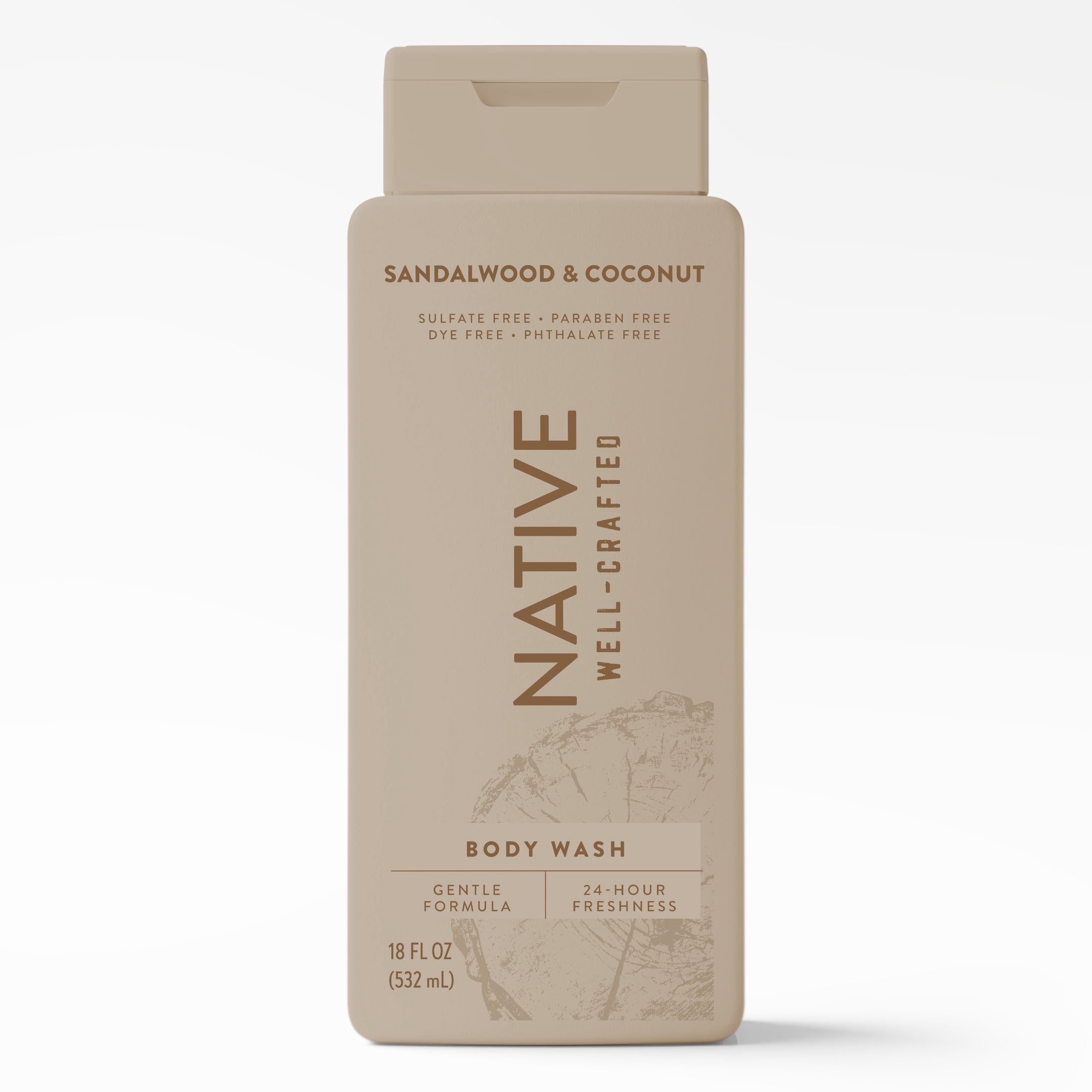Native Body Wash for men, Limited Edition Sandalwood & Coconut, 18 fl oz