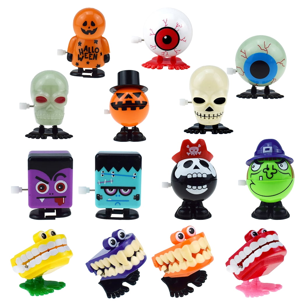 14PCS Halloween Wind up Toy Creative Funny Clockwork Toy Party Favor