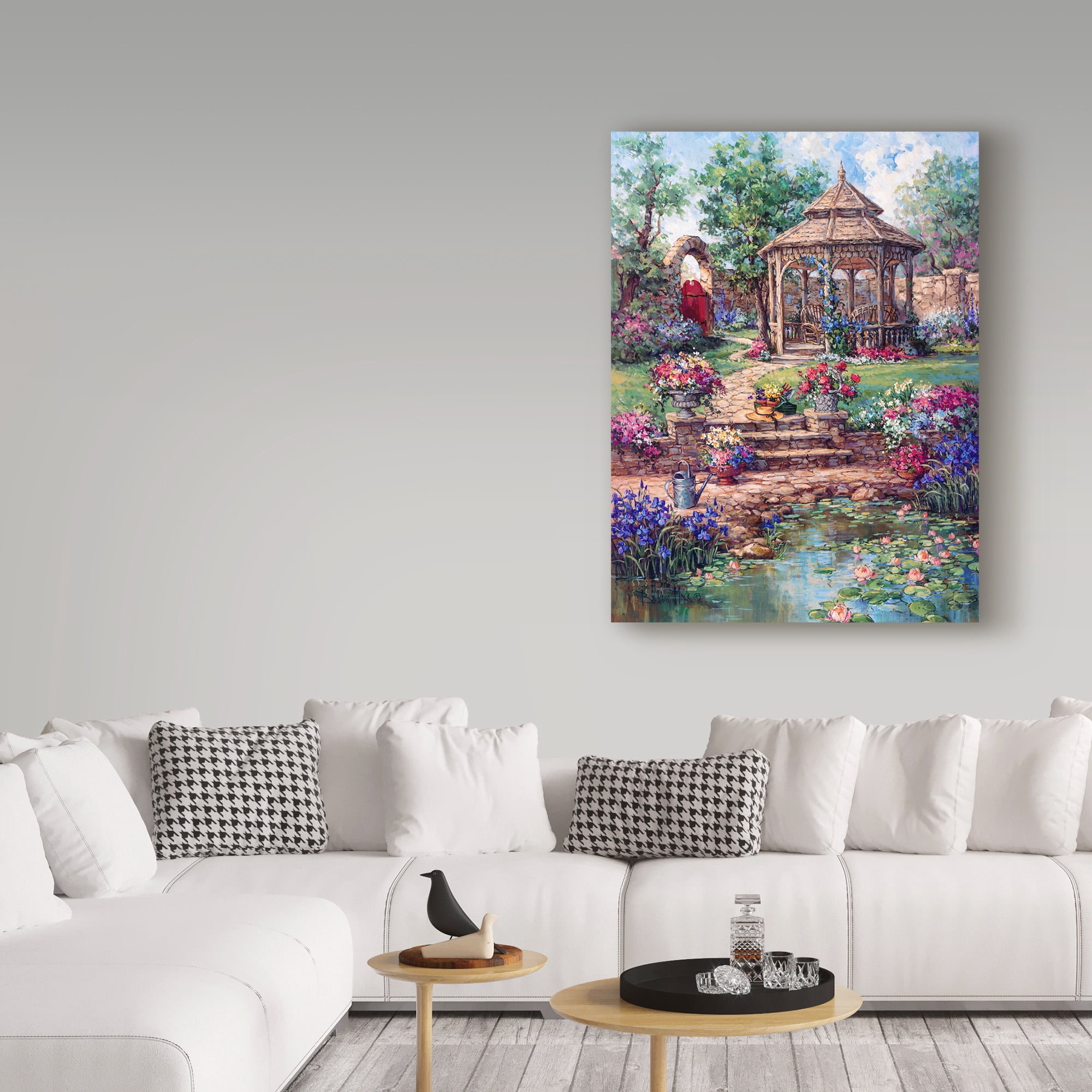 Trademark Fine Art 'Red Garden Gate' Canvas Art by Barbara Mock