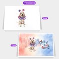 thumbnail image 2 of 4th of July English Setter Celebrates Independence Day 7x5in Folded Greeting Card Dog Lover Single Note Card with Envelope - 12010, 2 of 5