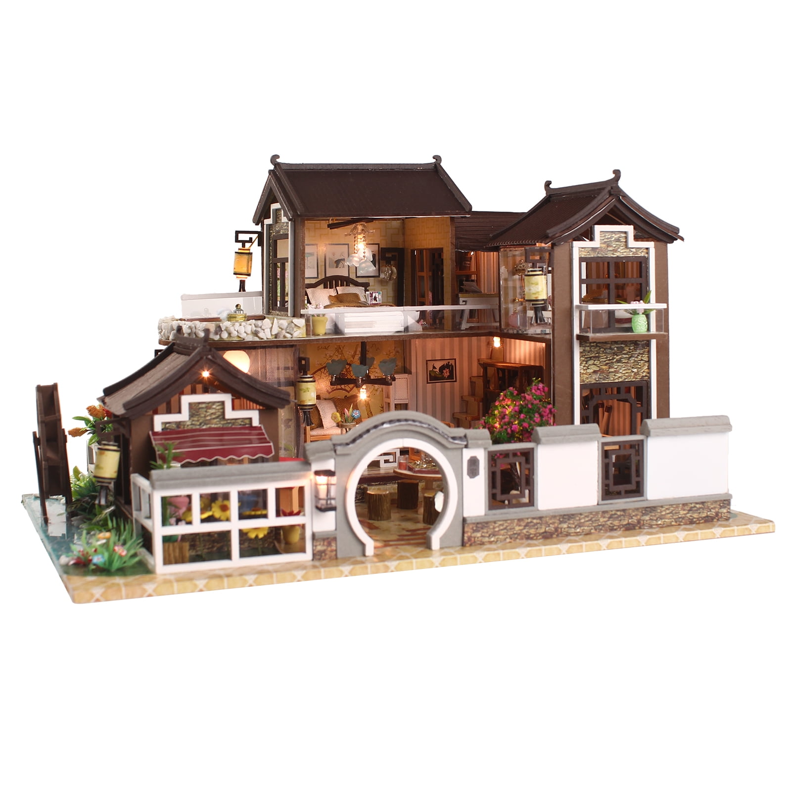 Wooden model kit Garden House A 