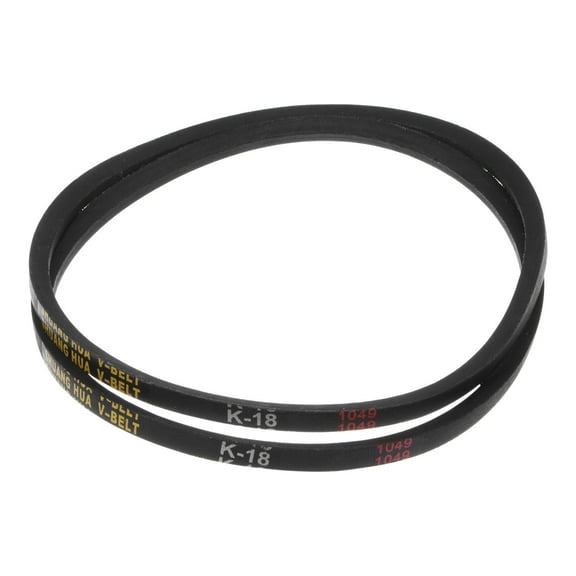 2 Packs k18 Rubber V Belt, K Section V-Belt 18" Outside Circumference x 0.315" Width x 0.236" Thick