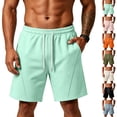 thumbnail image 2 of BRANROY Men's Air Layer Athletic Shorts - Athletic Shorts for Men, Drawstring Elastic Waist, Side Pockets, Lightweight for Running, Gym and Casual Wear,Light pink 2XL, 2 of 9