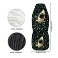 thumbnail image 5 of ZIATUBLE Sharks Fish Print Front Auto Seat Cover 2 Piece Soft Interior Vehicle Seat Protectors Easy to Install High Back Bucket Seat Covers Car Interior Accessories Universal Fit Cars Sedan SUV, 5 of 7