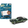 thumbnail image 2 of Johnny Lightning Pop Culture Trivial Pursuit 1972 Ford Gran Torino Sport (Gran Torino)-Dark Green Poly & Yellow Side Stripes, 2 of 2