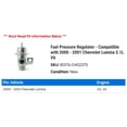 thumbnail image 2 of Fuel Pressure Regulator - Compatible with 2000 - 2001 Chevy Lumina 3.1L V6, 2 of 2