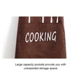 thumbnail image 4 of Yuarrent Funcionamiento impermeable excelente del delantal de la cocina del modelo de la historieta del cocinero para cocinar bolsillos grandes Cocina y Comedor Rojo, 4 of 6