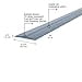 M-D Building Products 50100 10 ft. Gray Vinyl Garage Door Threshold Kit
