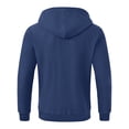 thumbnail image 4 of Pdbokew Men's Fleece Lined Hoodie Thick Hooded Jacket Winter Warm Sweatshirts Navy Blue 2XL, 4 of 8