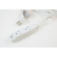 Axis 45505 3outlet Indoor Extension Cord, 8ft (white), 2 Pack