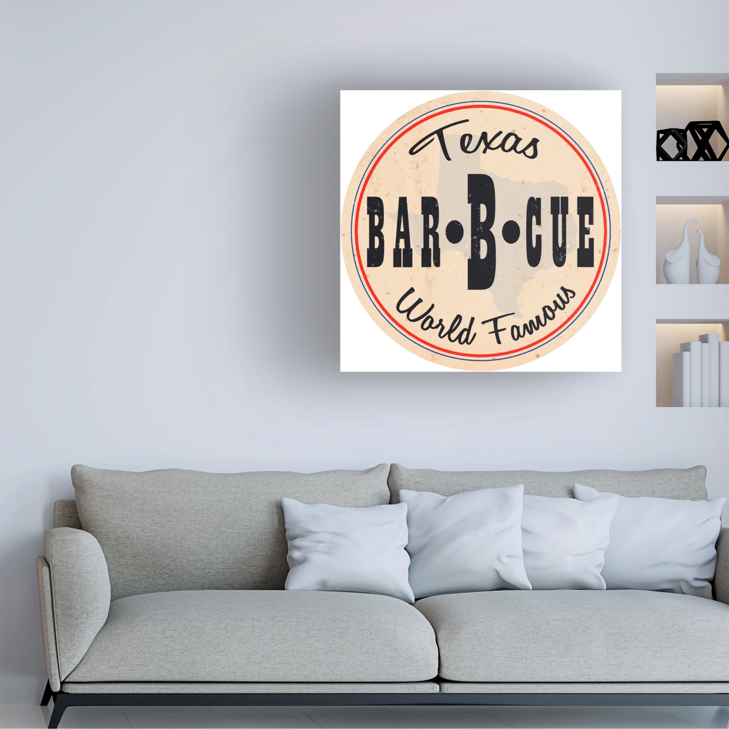 RetroPlanet 'Texas Bar B Que State' Canvas Art