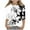 Multicolor, variant on Trendy Shirt for Kids 3/4 Sleeve Pullover Black and White Print Shirt Going out Tunic Shirt