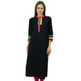 thumbnail image 1 of Bimba Kurti en Coton Coupe Régulière Kurta Droite Tunique Décontractée Vêtements de Tous les Jours, 1 of 8