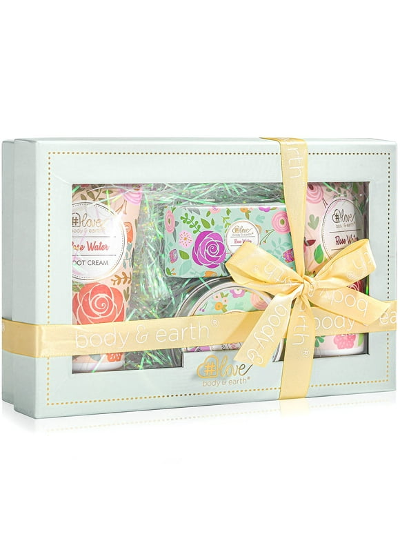 Lotion Gift Sets for Women, Rose Water Body Care Sets for Holiday Beauty Birthday